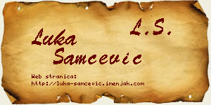Luka Samčević vizit kartica
